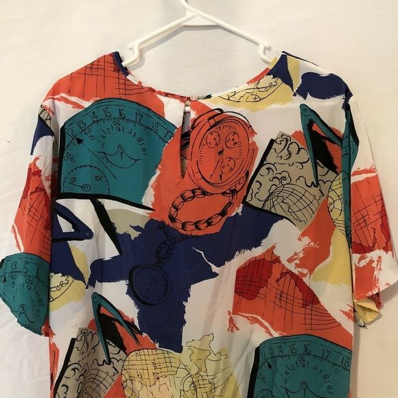 Plus Preferred Plus Size 2X Top Global Print 487 - Picture 3 of 8